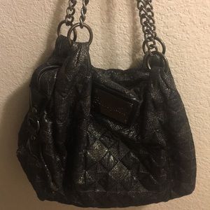 Sparkly black Betsy Johnson hobo style bag!